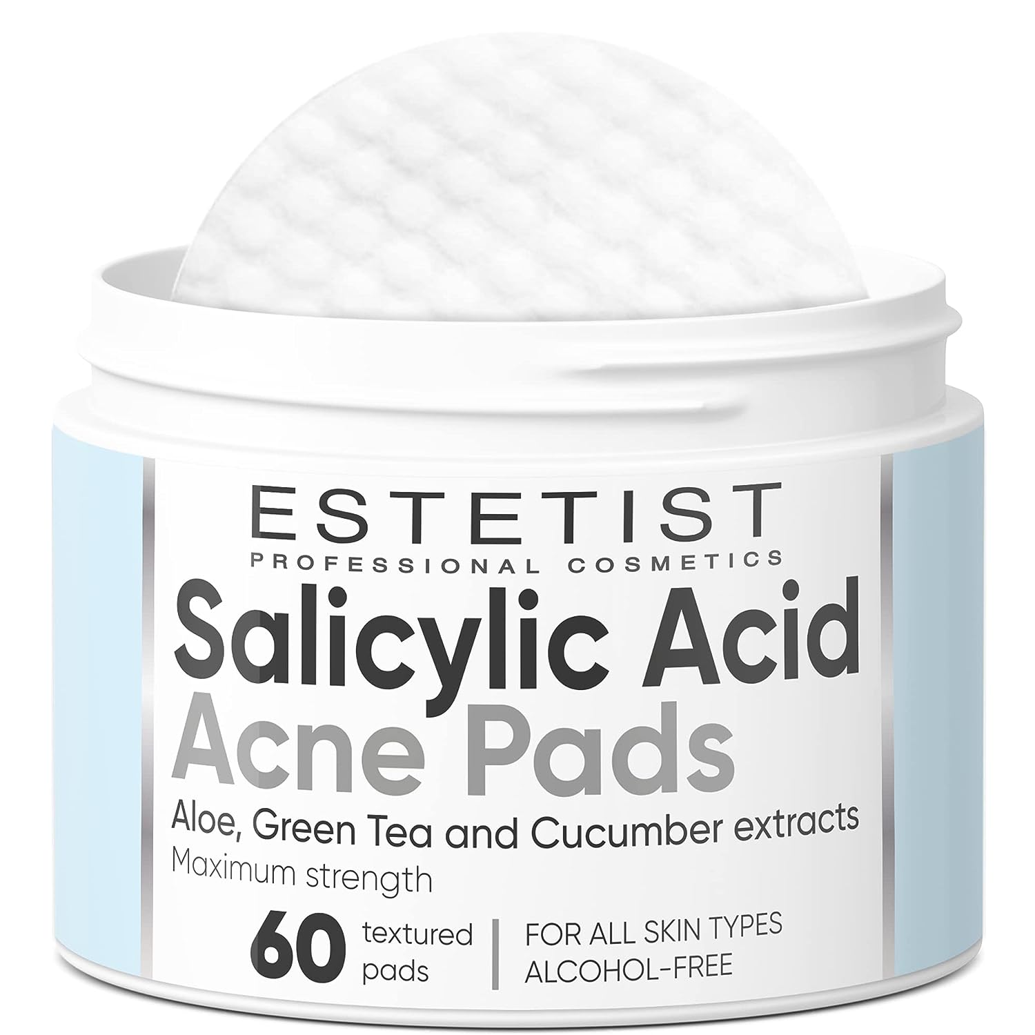 Salicylic Acid Acne Pads Maximum Strength Facial Peel Resurfacing & Exfoliating Radiant | 60 Count