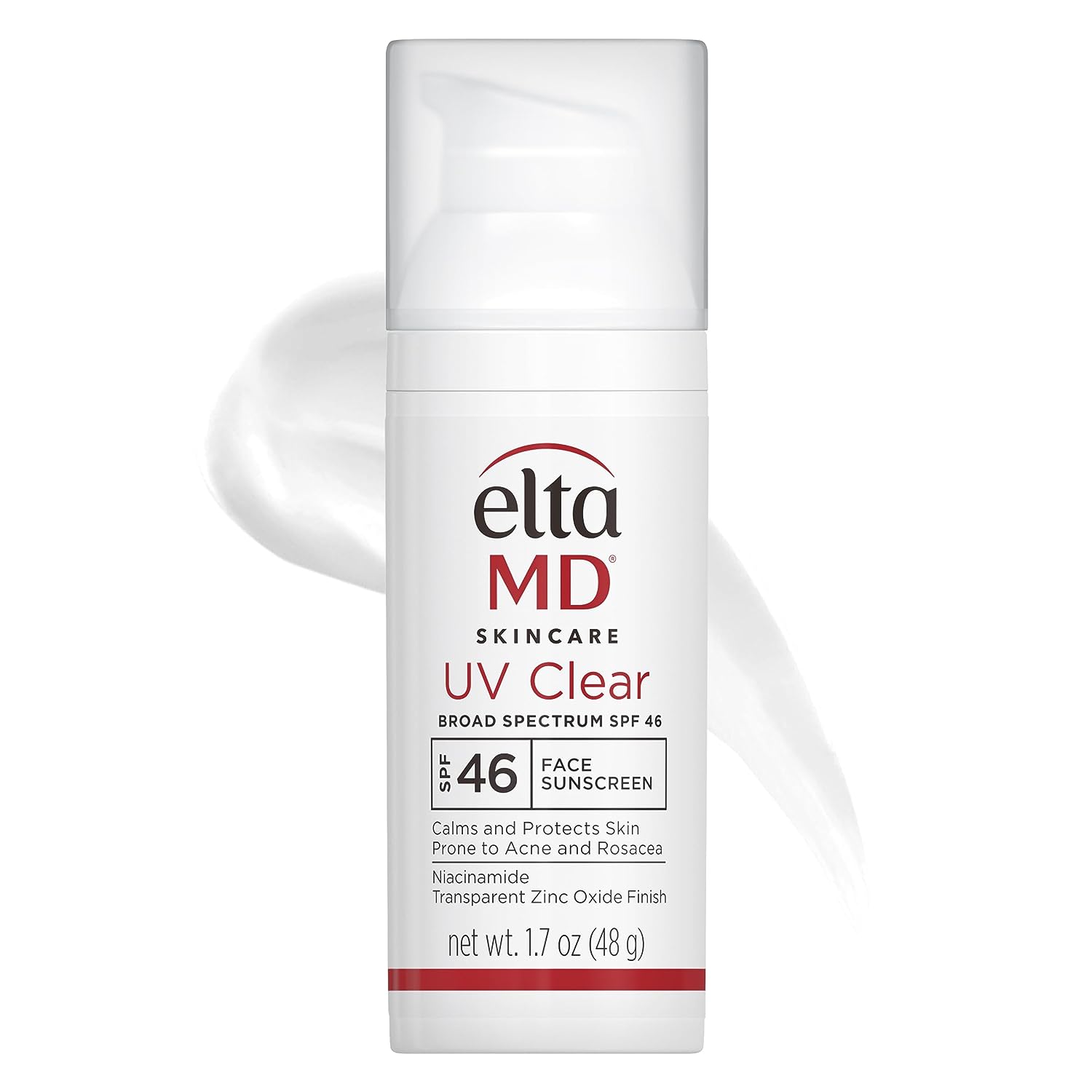 EltaMD UV Clear Face Sunscreen, SPF 46 Oil Free Sunscreen |1.7 oz Pump