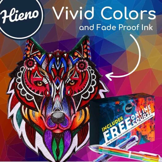 Hieno 6 in 1 Multicolor Pens Set - 24 Pcs - Image 4