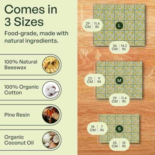 mioEco Beeswax Food Wrap Set