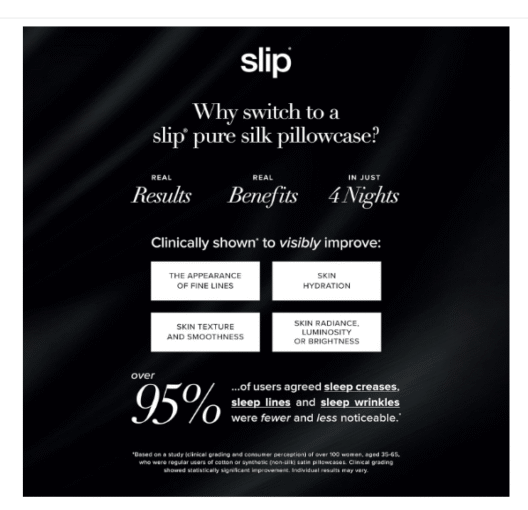 Slip Silk King Pillowcase, Silver (20" x 36") - Image 2