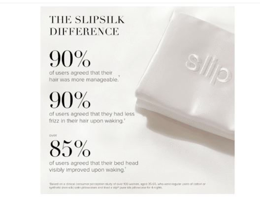 Slip Silk King Pillowcase, Silver (20" x 36") - Image 3